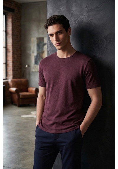 Buratti Erkek T Shirt 59020001 Vişne Vişne