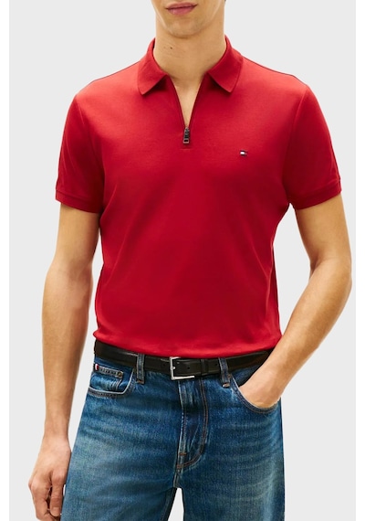 Tommy Hilfiger Erkek Polo Yaka T Shirt Mw0mw42758 Xıt Kırmızı Kirmizi