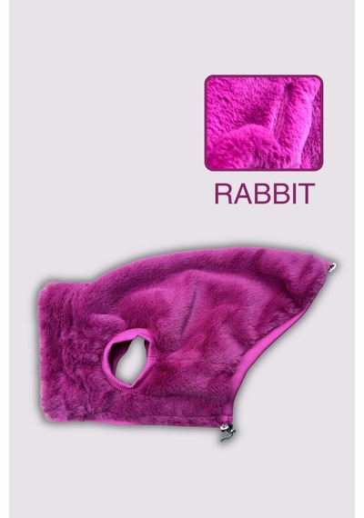 Köpek Kıyafeti - Fermuarlı Rabbit Köpek Ceketi