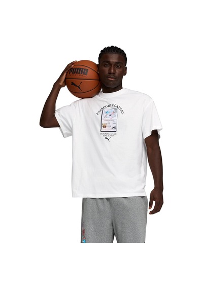 635060-01 Puma The Atw Dylan Tee Iıııı Erkek T-shirt Beyaz 635060-01