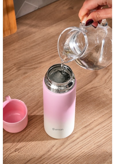 Emsan Candy Çelik Sızdırmaz Termos 500 Ml Pembe