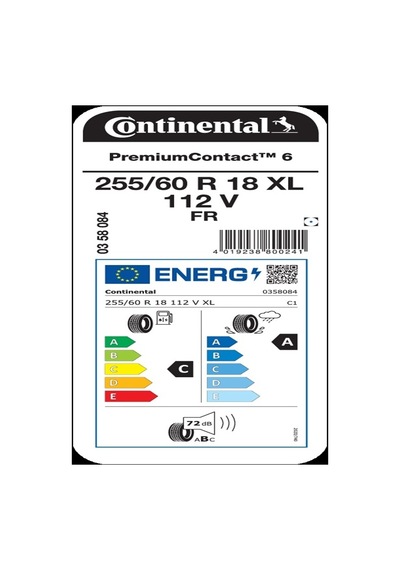 Continental 255/60 R18 112v XL Fr Premiumcontact 6 Yaz Lastiği 2025