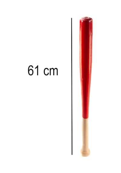 Beyzbol Sopası  61 Cm Dişbudak Ağacından Kırılmaz Kırmızı