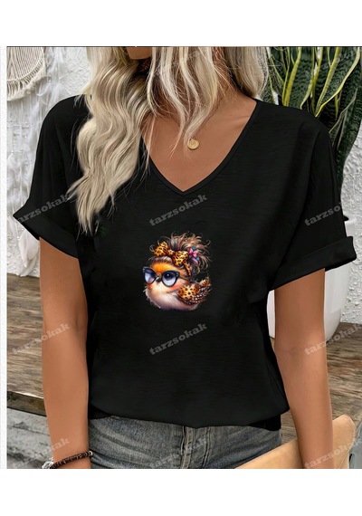 Startmore Leopar Desenli Teyzoş Siyah