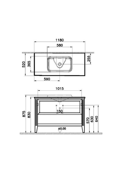 VitrA Valarte 120 Cm Gri Banyo Dolabı Alt Modül Ve Lavabo 62202 Gri VitrA Valarte 120 Cm Gri Banyo Dolabı Alt Modül Ve Lavabo 62202 Gri