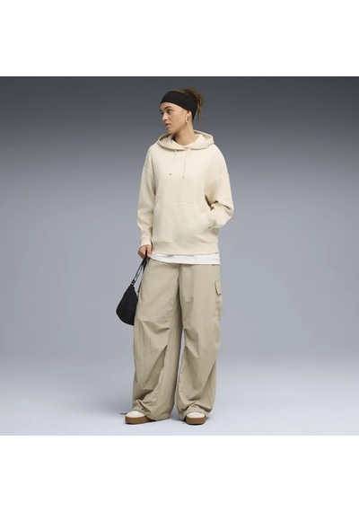 Puma Ess Elevated Hoodie Krem Kadın Kapüşonlu Sweatshirt