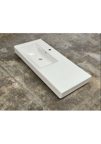Ideal Standard - Plain Soldan Hazneli Dolap Uyumlu Lavabo Beyaz 100 Cm - Z258501-