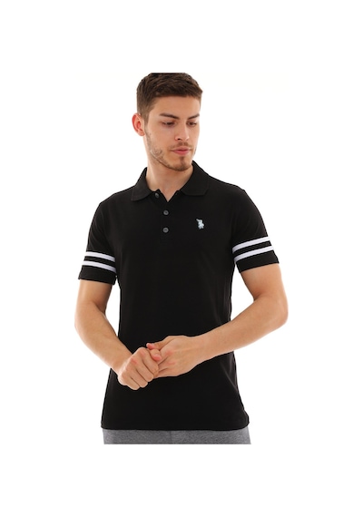 T8585 Dewberry Erkek T-shırt-siyah-beyaz Siyah-beyaz