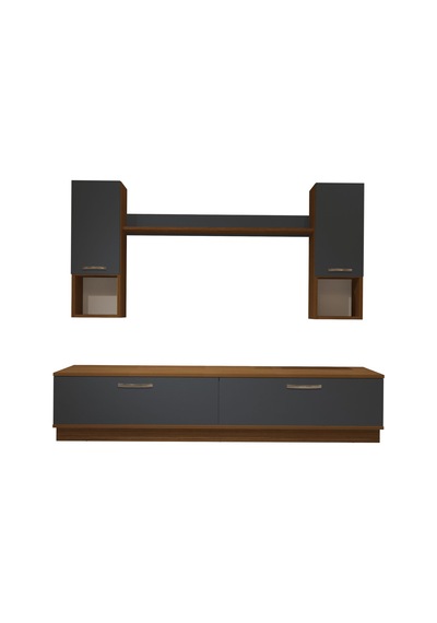 Decoraktiv Eko 5dab Mdf Std Tv Ünitesi Tv Sehpası Ceviz - Antrasit
