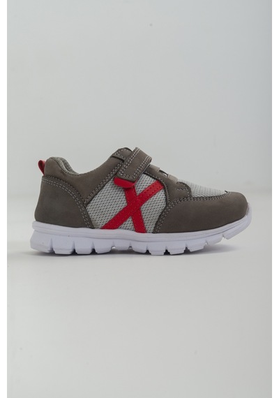 Mnpc Unisex Gri Deri Ortopedik Destekli Spor Ayakkabı-Gri (531051605)