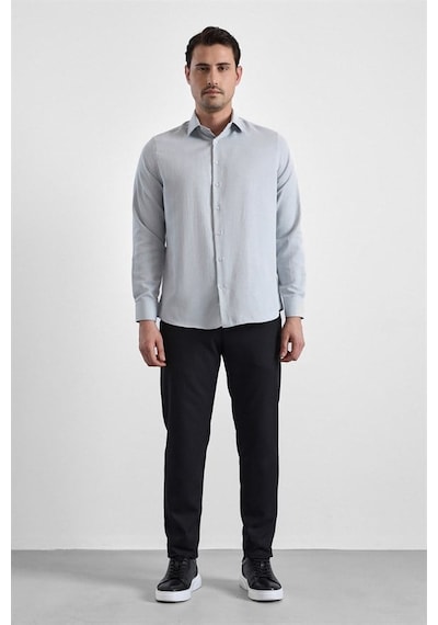 Süvari Gri Regular Klasik Yaka Casual Gömlek Sgm2025300001-s05