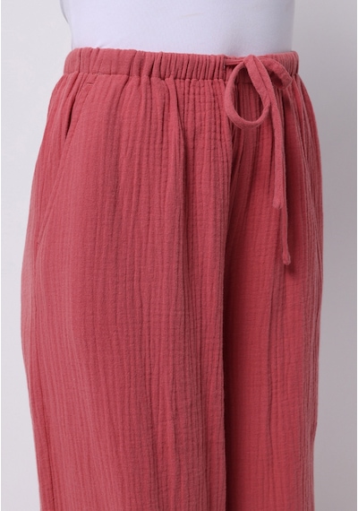 Colin's Colins Regular Fit Yüksel Bel Geniş Paça Kadın Pembe Pantolon Cl1074661 Q1.v1 Prs Pembe