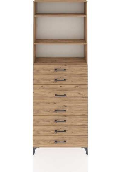 Arges Dolap 3 Raflı 7 Çekmeceli 88x30x243 Çam-çam Atlas Çam Arges Dolap 3 Raflı 7 Çekmeceli 88x30x243 Çam-çam Atlas Çam