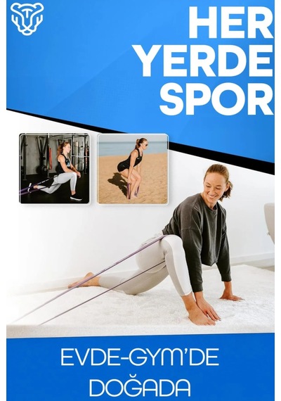 35 Kg Mor Barfiks Direnç Lastiği Extra Sert Gym Pilates Fitness Kas Geliştirme Bandı Mor