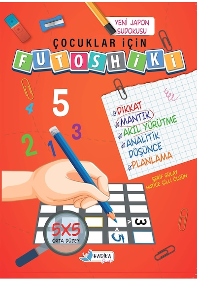Çocuklar İçin Zeka Geliştiren & Dikkat Güçlendiren Futoshiki Orta Seviye - Yeni Nesil Japon Sudoku 7/99 Yaş