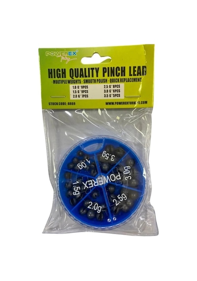 Powerex Kutulu Kıstırma Balık Kurşun Seti
