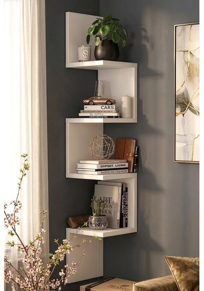 Yurudesign Shelf R9 Modern Duvar Rafı Kitaplık
