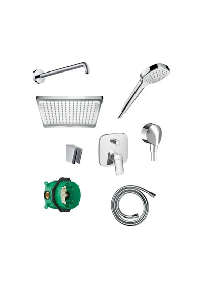 Hansgrohe Logis Ankastre Duş Sistemi - Krom