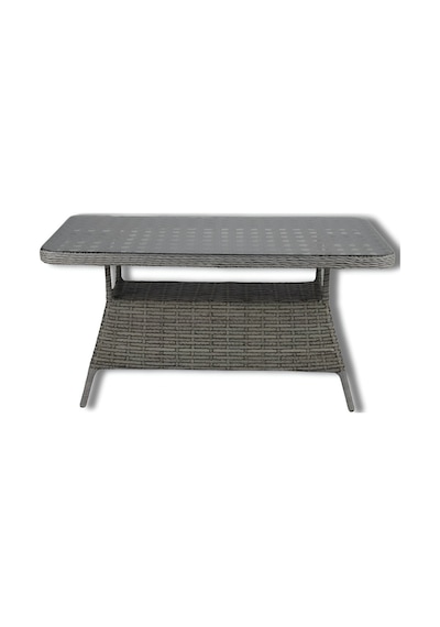 Filamak Rattan Bahçe Balkon Mobilyası 3 1 1 Masa Oturma Grubu Bora Deluxe Gri