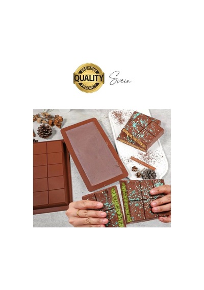 10 Bölmeli Dubai Çikolatası Kalıbı Silikon Bpa Free Kek Yapma Yıkanabilir Isıya Dayanıklı Esnek Standart