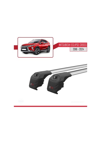 Mitsubishi Eclipse Cross Gk 2018 Ve Sonrası İle Uyumlu Ace-2 Ara Atkı Tavan Barı Gri
