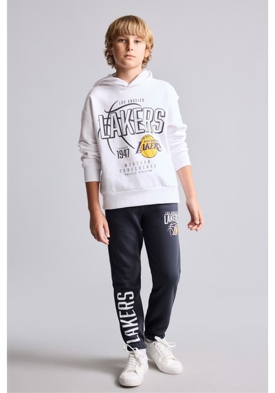 Defacto Nba Los Angeles Lakers Regular Fit Lastikli Paça Baskılı Eşofman Altı Erkek Çocuk F4088a826wnar138 Antrasit-ar138