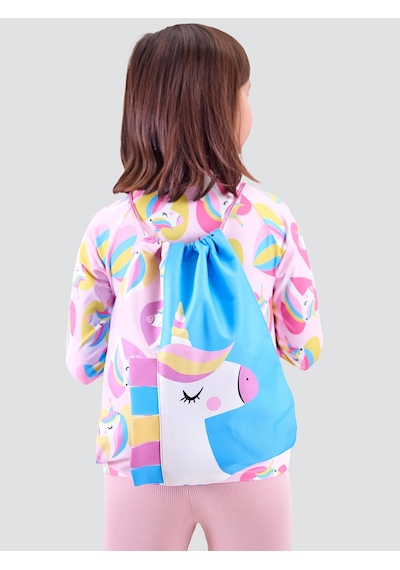 Denokids Unicorn Kız Çocuk Sırt-plaj Çantası Çok Renkli