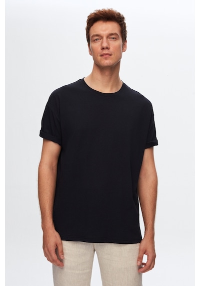 D's Damat Ds Damat Comfort Lacivert %100 Pamuk T-shirt 6HC14ORT02006 Lacivert