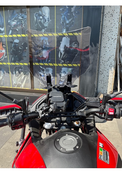 2020-24 Yamaha Tracer 700 Uzun Ön Cam Açık Füme Zeus 52cm 4mm Mt700 Açik Füme
