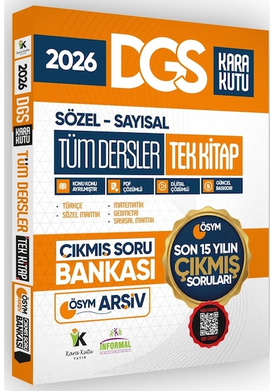 2026 FULL DGS Tüm Dersler Tek Kitap ÖSYM Çıkmış Soru Bankası Son 15 Yıl Sadece DGS PDF/Video Çözümlü