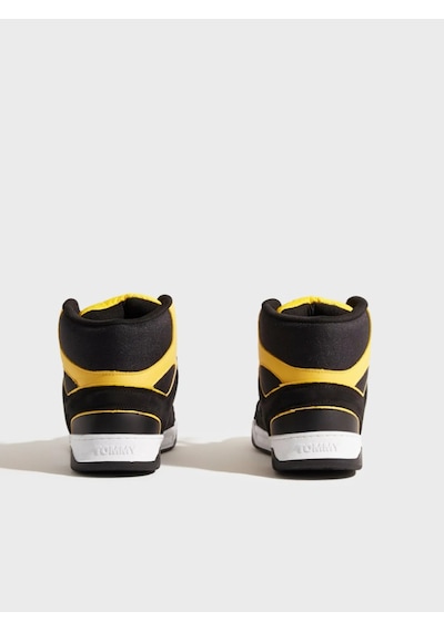 Tommy Hilfiger Tommy Jeans Mid Cut Droid High Top Trainers Warm Yellow Em0em01108-zfm Erkek Spor Ayakkabı Siyah