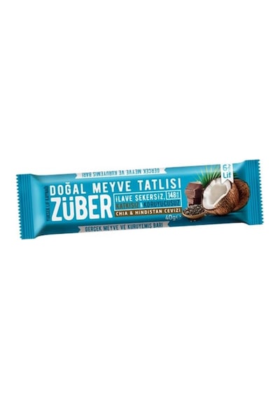 Züber Chia & Hindistan Cevizli Glutensiz Meyveli Bar 12 x 40 G