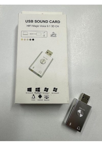 Usb Ses Kartı Hifi Magic Voice 9.1 3d Ch Ses Kartı