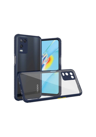 Oppo A54 4g Kılıf Zore Kaff Kapak Lacivert