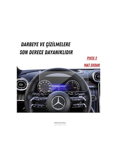 Mercedes Glc 180 2025 Hayalet Gösterge Ve Multimedya Uyumlu Set Mat Ekran Koruyucu