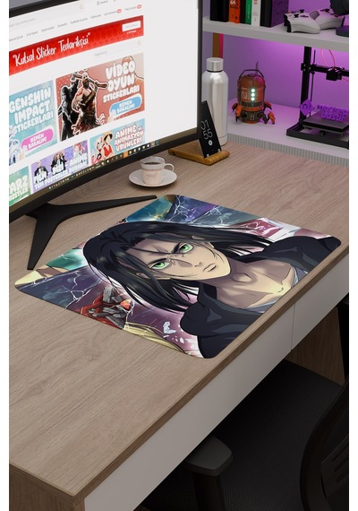 Attack On Titan Anime V1 - 48x40 Xl Gaming Kauçuk Kaymaz Taban Mouse Pad Fare Altlığı