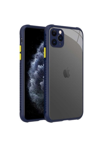 Apple Uyumlu iPhone 11 Pro Max Kılıf Zore Kaff Kapak Lacivert