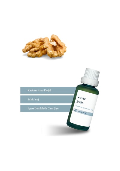 Sabunal Ceviz Yağı 30 ML - Doğal Soğuk Sıkım Yağ