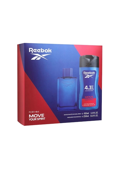Reebok Move Your Spirit Edt 100 Ml + Shower Gel 250 Ml Erkek Parfüm Seti Ferah