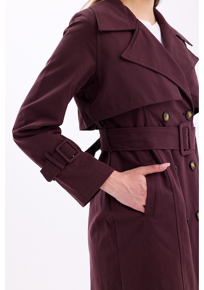 Pastelastore %100 Pamuk Gabardin Midi 95cm Astarlı Kemerli Kadın Trençkot 1113 Acı Kahverengi Pastelastore %100 Pamuk Gabardin Midi 95cm Astarlı Kemerli Kadın Trençkot 1113 Acı Kahverengi