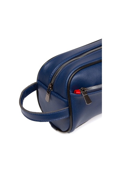 Tuldar Erkek Deri Portföy Clutch Traş Kozmetik Bakım Ve Günlük El Çantası Tul374 Lacivert