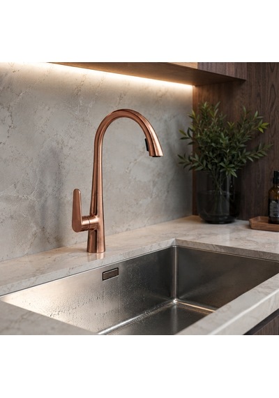Gizli Spiralli Eviye Bataryası Rose Gold
