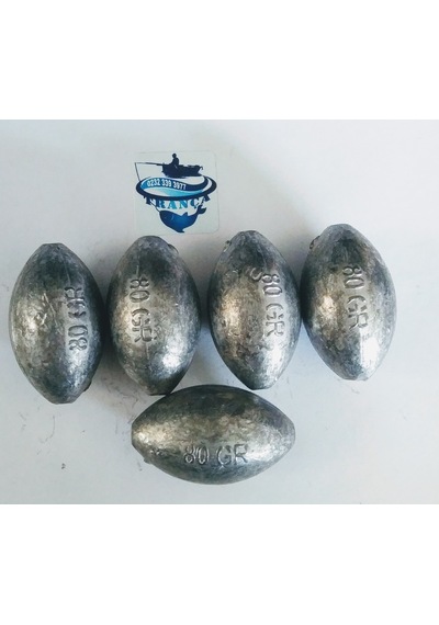 Gezer Olta Kurşunu 80 Gram 5 Adet Gezer Olta Kurşunu 80 Gram 5 Adet