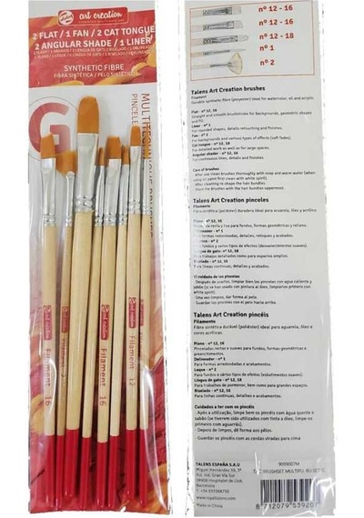 Talens Art Creation Multi Teknik Fırça Seti 8'li Set - G / Rt9099