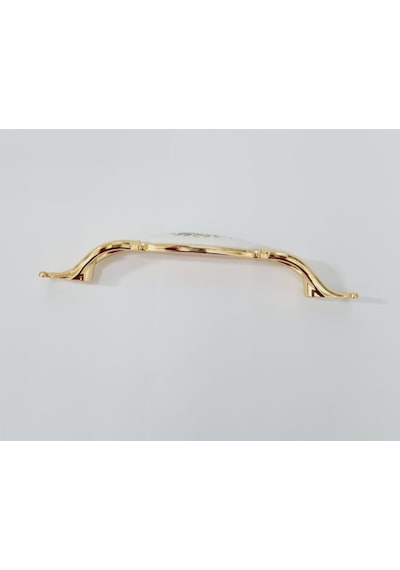Zümre 96 Mm Metal Gold Kasa Beyaz Gül Desenli / 5 Adet Altın