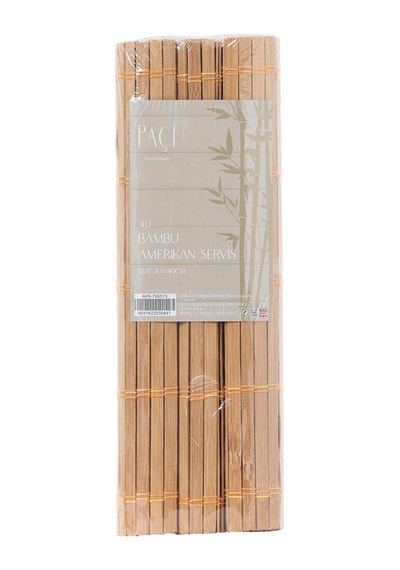 Paçi Bambu Amerikan Servis 3'lü Çok Renkli