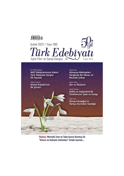 Türk Edebiyatı 580.sayı Şubat 2022