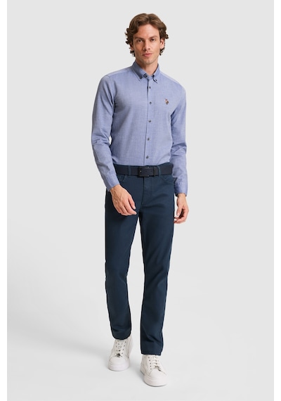 U.s. Polo Assn. Erkek Lacivert Gömlek Basic 50322343-vr033