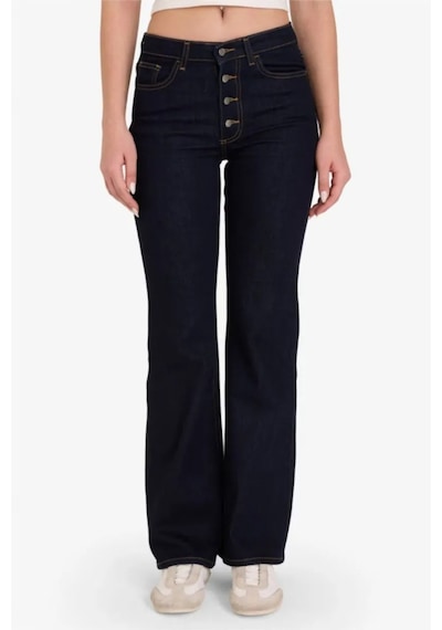Defacto Mia Flare Fit Normal Bel Düz Paça Uzun Jean Pantolon F9602ax26spnm82 Mavi-nm82