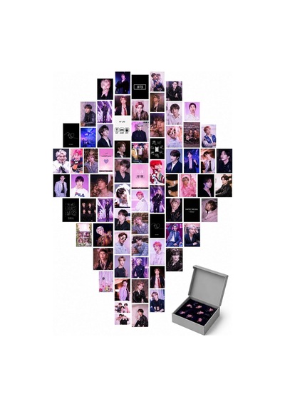 Lexroo Bts Duvar Poster Seti - 60 Adet - Pembe Bts Poster Seti - 10cm 15cm - Kalın Kuşe Kağıt